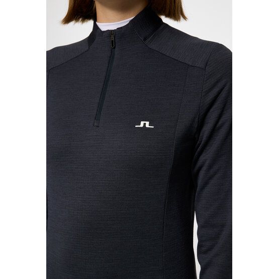 J.Lindeberg Steffi Quarter Zip Stretch Midlayer navy
