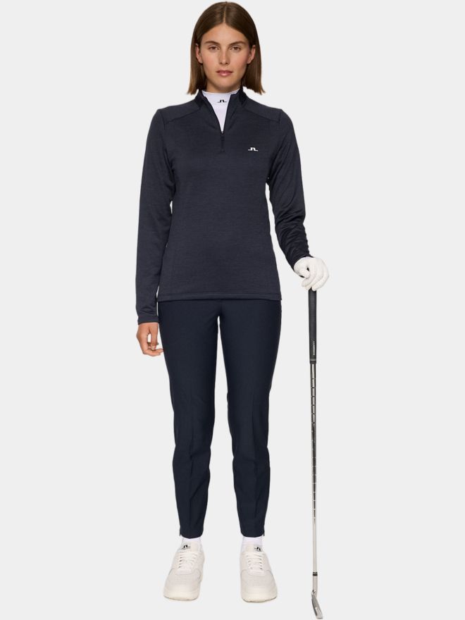 J.Lindeberg Steffi Quarter Zip Stretch Midlayer navy