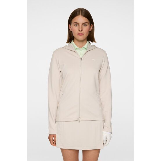 J.Lindeberg Aerialle Zip Hood Stretch Jacke sand