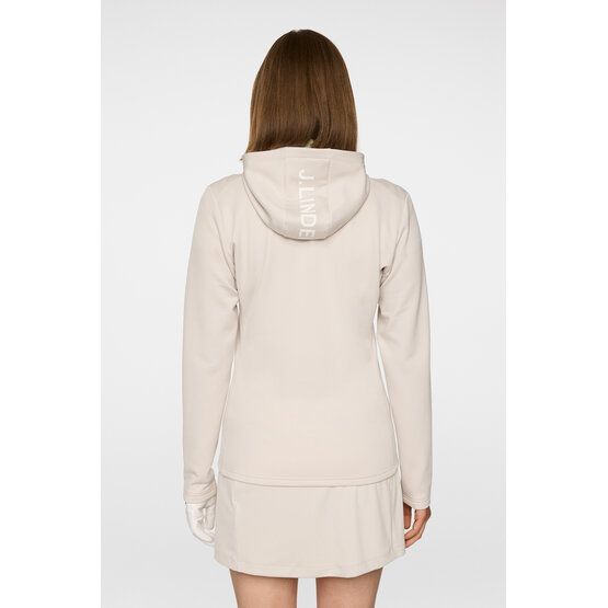 J.Lindeberg Aerialle Zip Hood Stretch Jacke sand