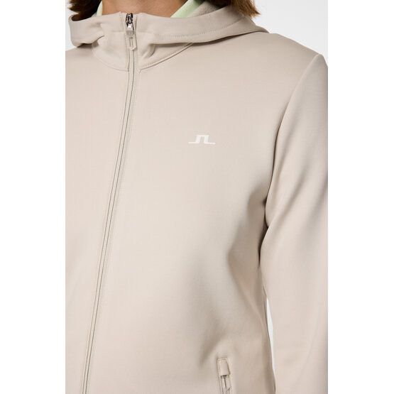 J.Lindeberg Aerialle Zip Hood Stretch Jacke sand