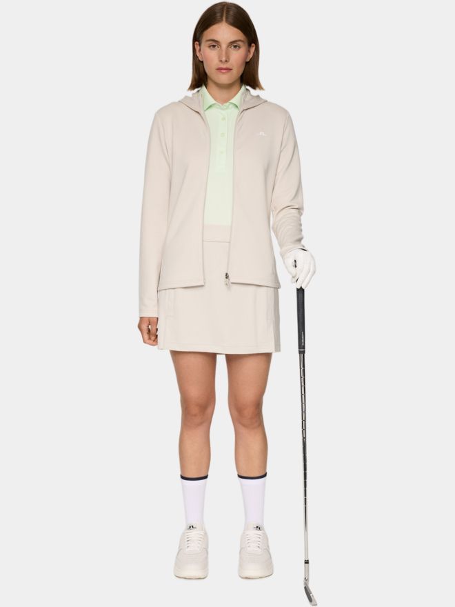J.Lindeberg Aerialle Zip Hood Stretch Jacke sand