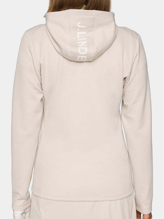 J.Lindeberg Aerialle Zip Hood Stretch Jacke sand