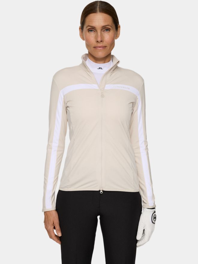 J.Lindeberg Seasonal Janice Mid Layer Stretch Jacket sand