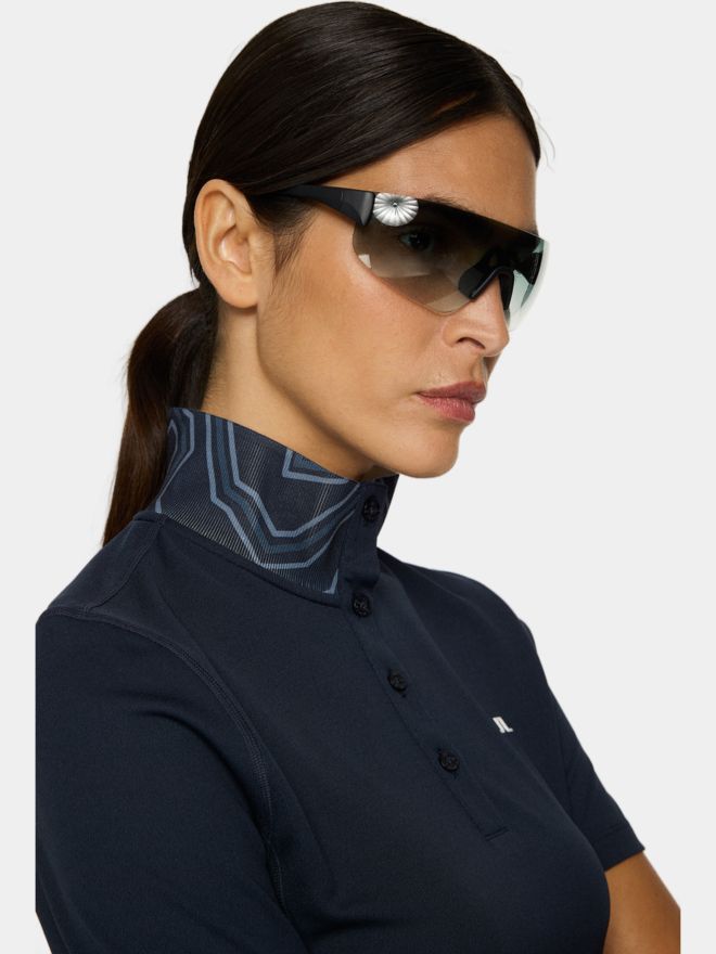 J.Lindeberg Piper Halbarm Polo navy