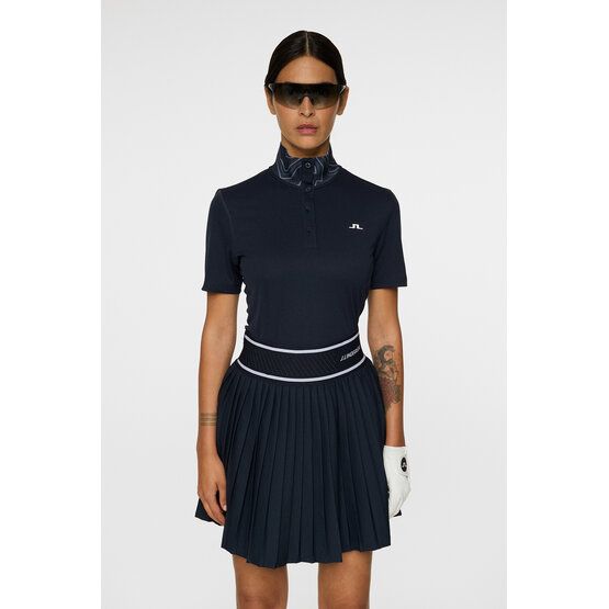 J.Lindeberg Piper Halbarm Polo navy