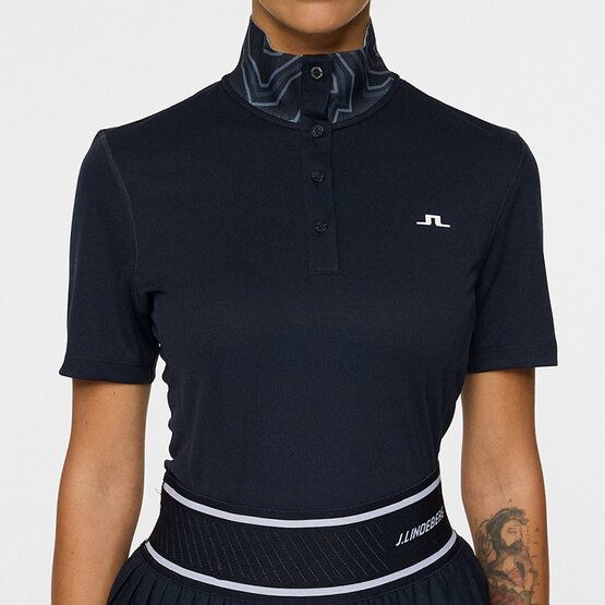J.Lindeberg Piper half-sleeve polo navy