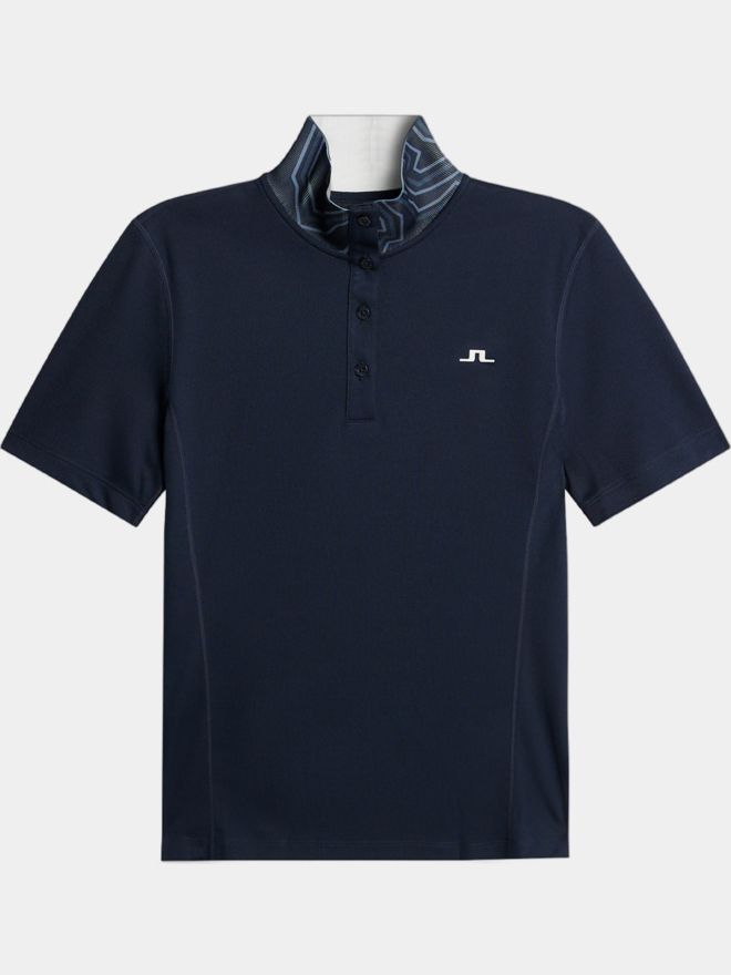 J.Lindeberg Piper Halbarm Polo navy