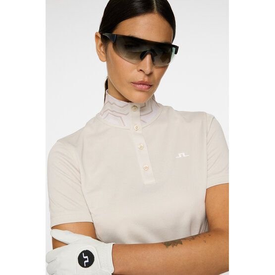 J.Lindeberg Piper Halbarm Polo sand