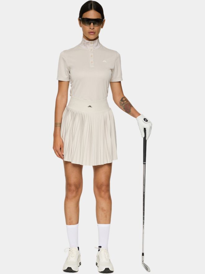 J.Lindeberg Piper Halbarm Polo sand