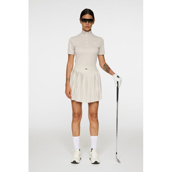 J.Lindeberg Piper Halbarm Polo sand