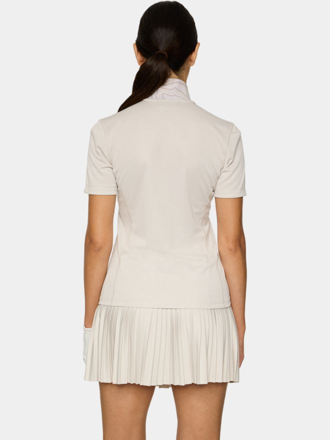 J.Lindeberg Piper Halbarm Polo sand