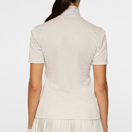 J.Lindeberg Piper half-sleeve polo sand