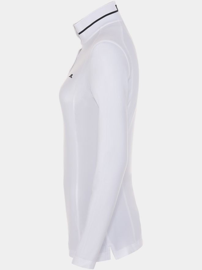 J.Lindeberg Hertta Langarm Polo weiß