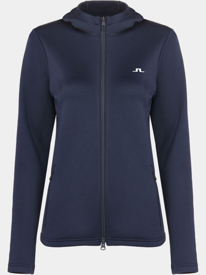 J.Lindeberg Aerialle Zip Hood Stretch Jacke navy