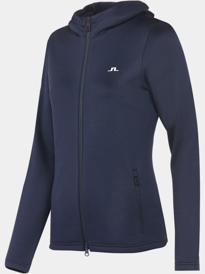 J.Lindeberg Aerialle Zip Hood Stretch Jacke navy