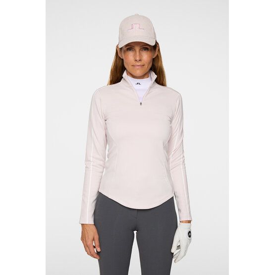 J.Lindeberg Nefe Quarter Zip Stretch Midlayer rosa
