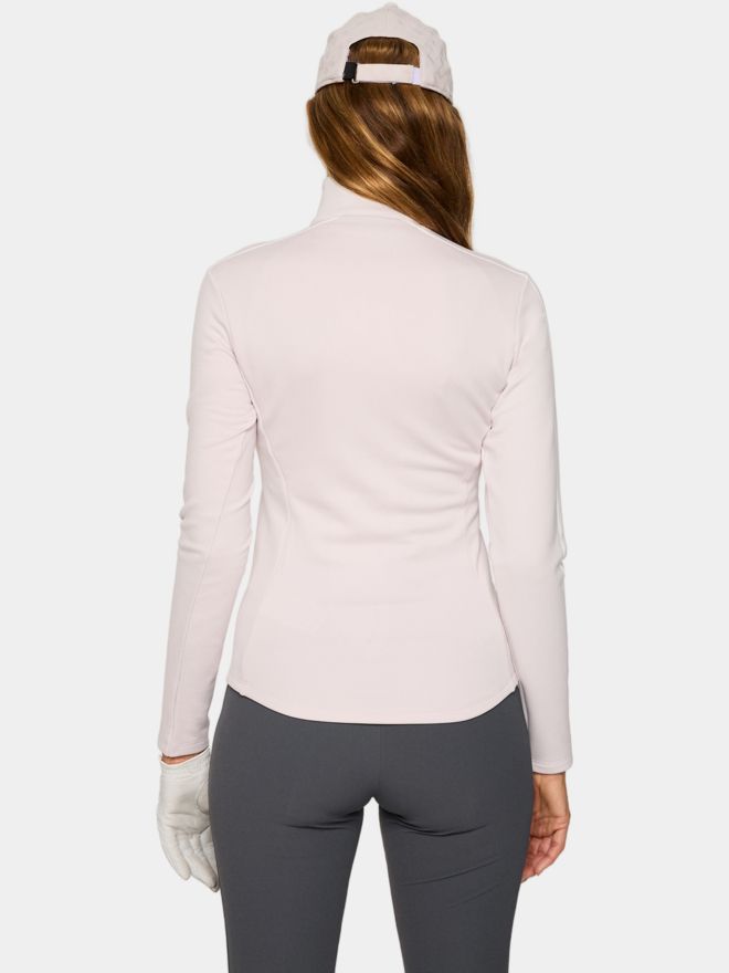 J.Lindeberg Nefe Quarter Zip Stretch Midlayer rosa
