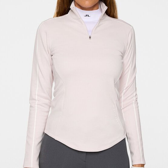 J.Lindeberg Nefe Quarter Zip Stretch Midlayer rosa