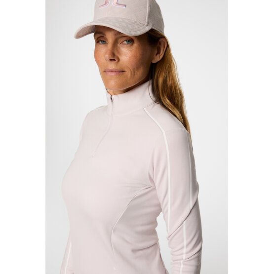 J.Lindeberg Nefe Quarter Zip Stretch Midlayer rosa