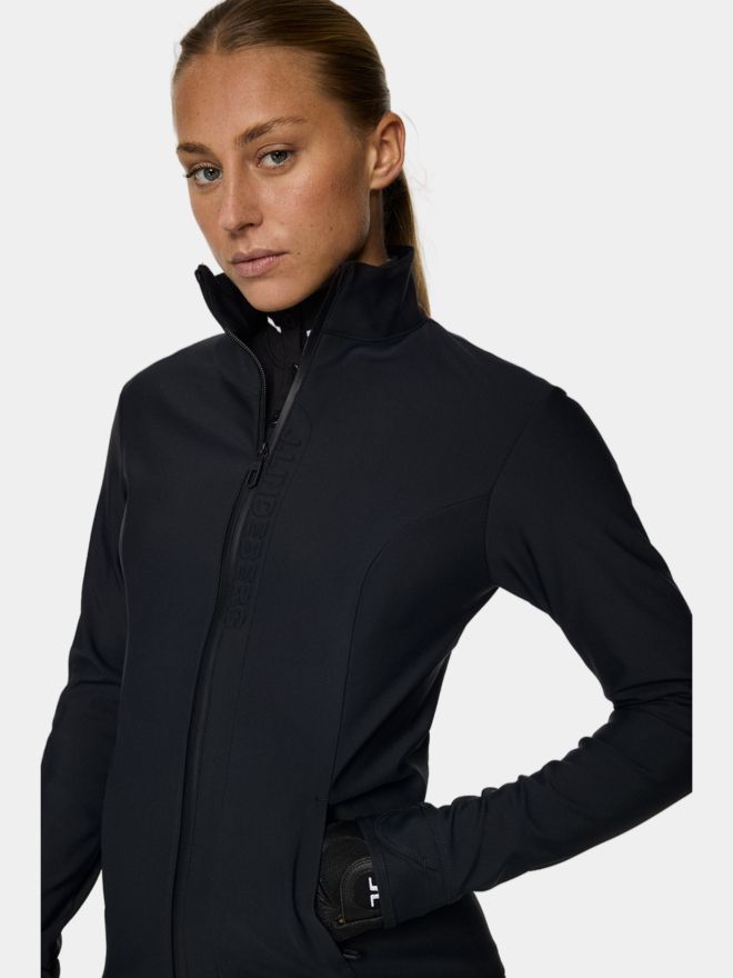 J.Lindeberg Taylor Zip Mid Layer Stretch Jacke schwarz