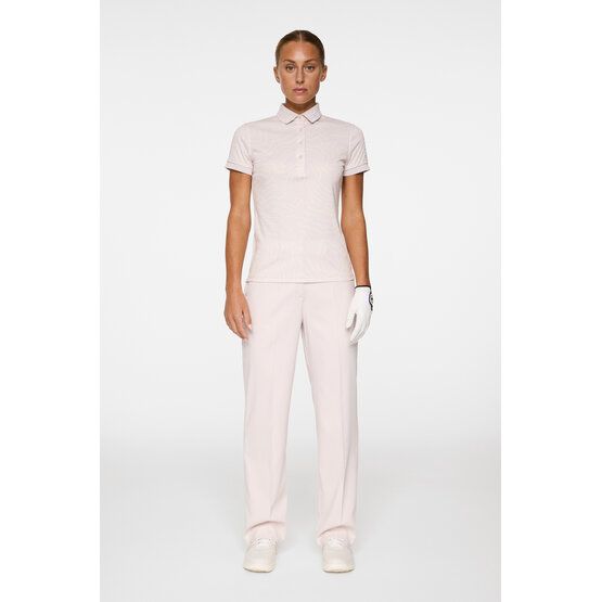J.Lindeberg Tour Tech Print Halbarm Polo rosa