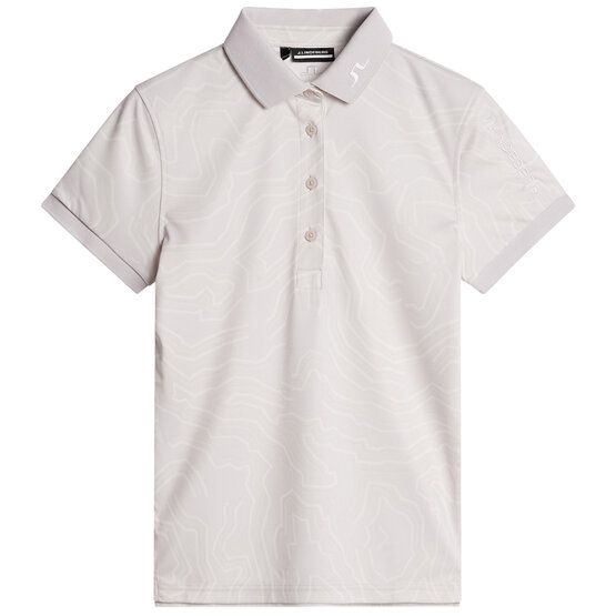 J.Lindeberg Tour Tech Print Halbarm Polo rosa