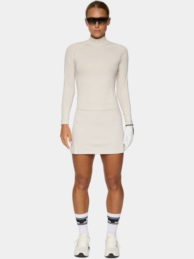 J.Lindeberg Ella Compression Top Mock Unterzieher sand
