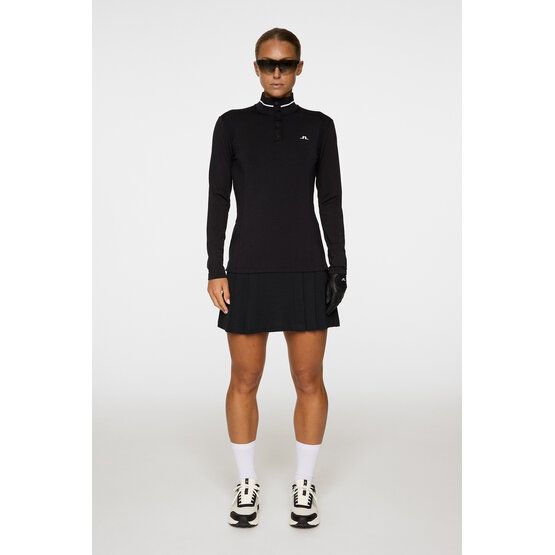 J.Lindeberg Hertta Langarm Polo schwarz