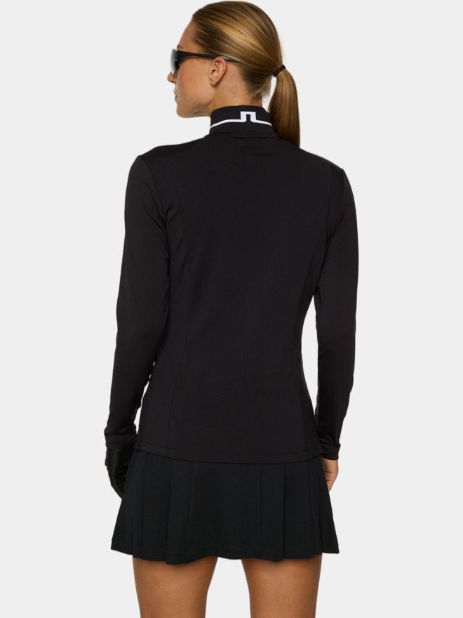 J.Lindeberg Hertta long sleeve polo black