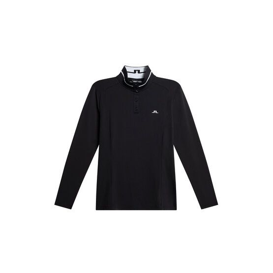 J.Lindeberg Hertta Langarm Polo schwarz