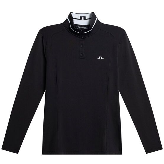J.Lindeberg Hertta Langarm Polo schwarz