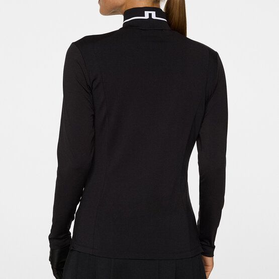 J.Lindeberg Hertta Langarm Polo schwarz