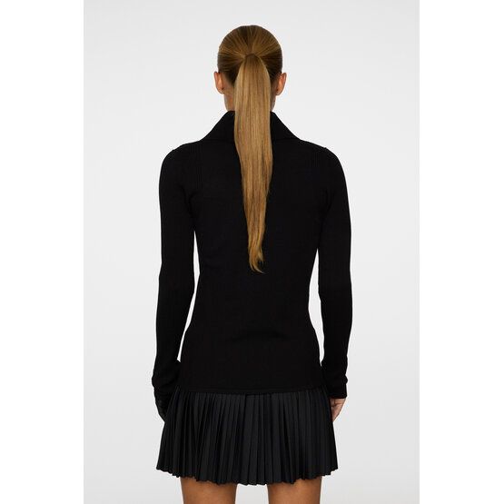 J.Lindeberg Leonie Knitted Shirt Rollkragen Strick schwarz