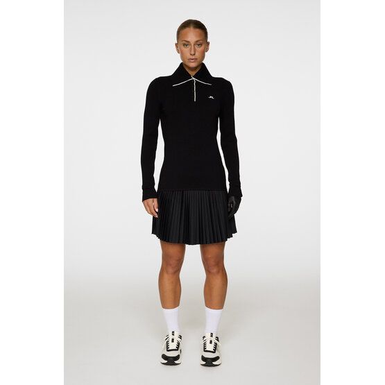 J.Lindeberg Leonie Knitted Shirt Rollkragen Strick schwarz