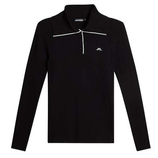 J.Lindeberg Leonie Knitted Shirt Rollkragen Strick schwarz