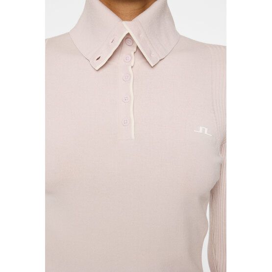 J.Lindeberg Leonie Knitted Shirt Rollkragen Strick rosa