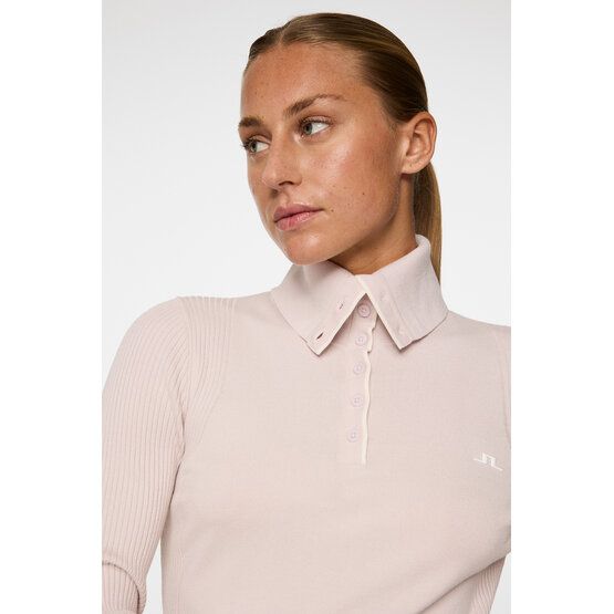 J.Lindeberg Leonie Knitted Shirt Rollkragen Strick rosa