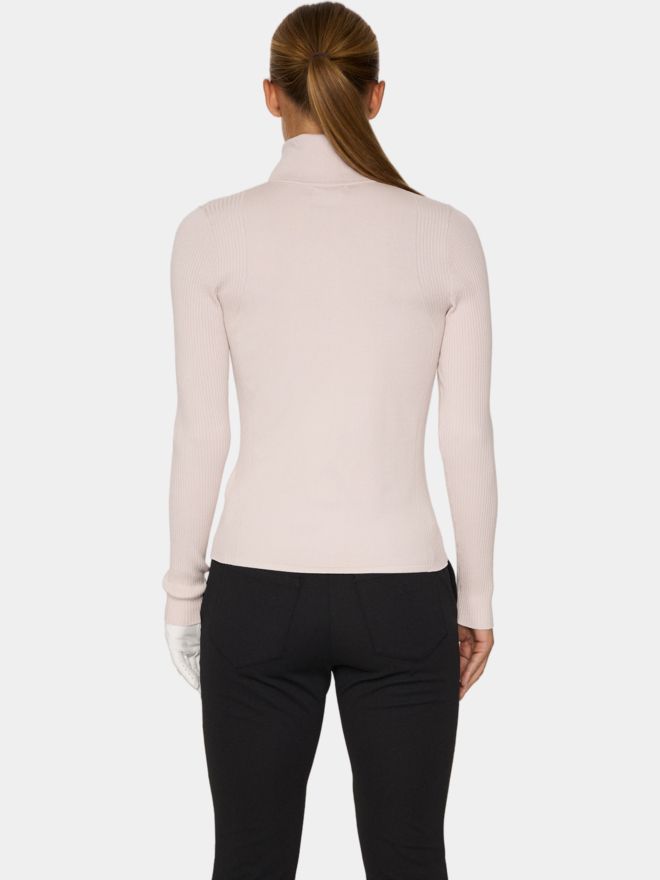 J.Lindeberg Leonie Knitted Shirt Rollkragen Strick rosa