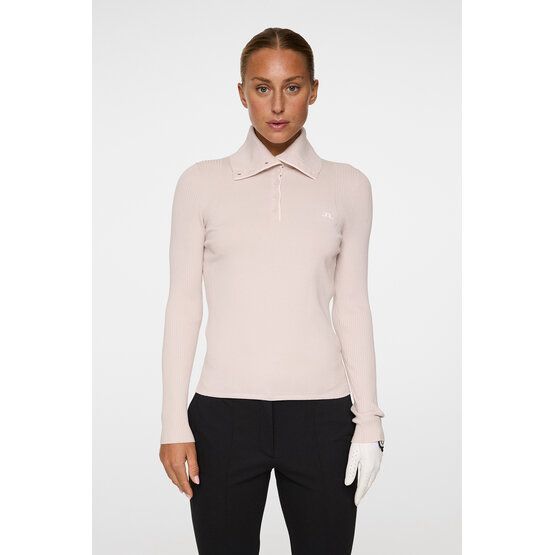 J.Lindeberg Leonie Knitted Shirt Rollkragen Strick rosa