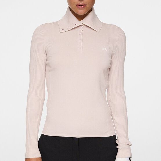 J.Lindeberg Leonie Knitted Shirt Rollkragen Strick rosa