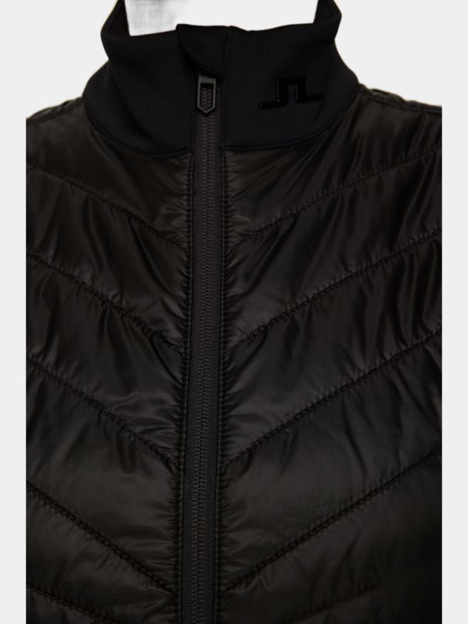 J.Lindeberg Madde Quilt Hybrid Vest Thermo Weste schwarz