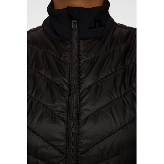 J.Lindeberg Madde Quilt Hybrid Vest Thermo Weste schwarz