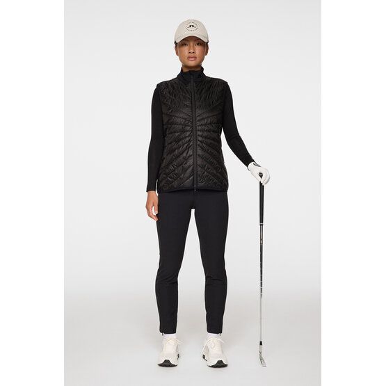 J.Lindeberg Madde Quilt Hybrid Vest Thermo Weste schwarz