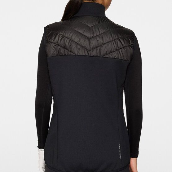 J.Lindeberg Madde Quilt Hybrid Vest Thermo Weste schwarz