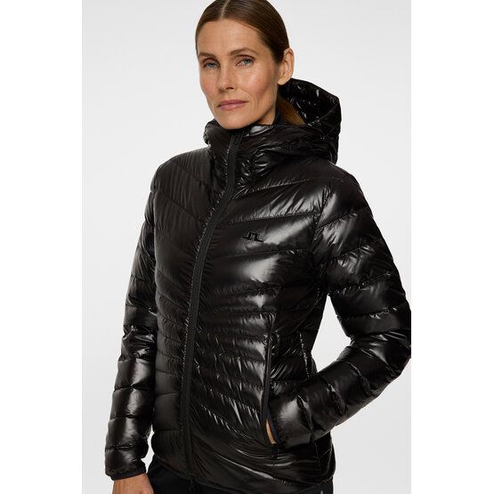 J.Lindeberg Lara Light Down Hood Jkt Daunen Jacke schwarz