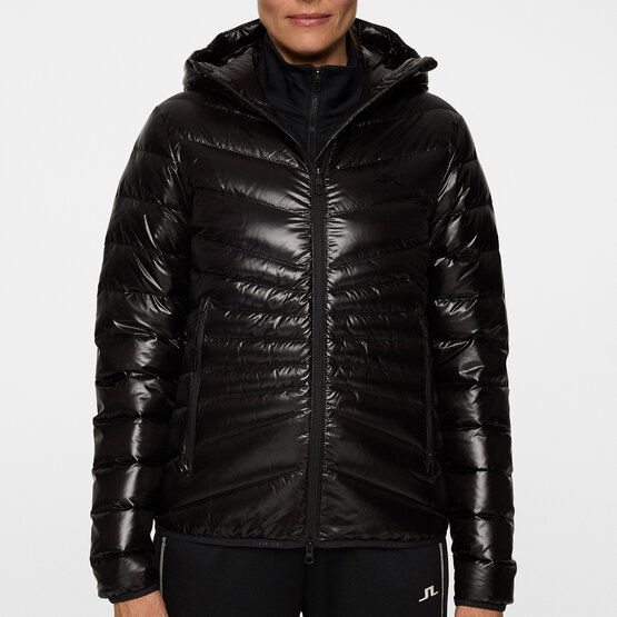 J.Lindeberg Lara Light Down Hood Jkt Daunen Jacke schwarz