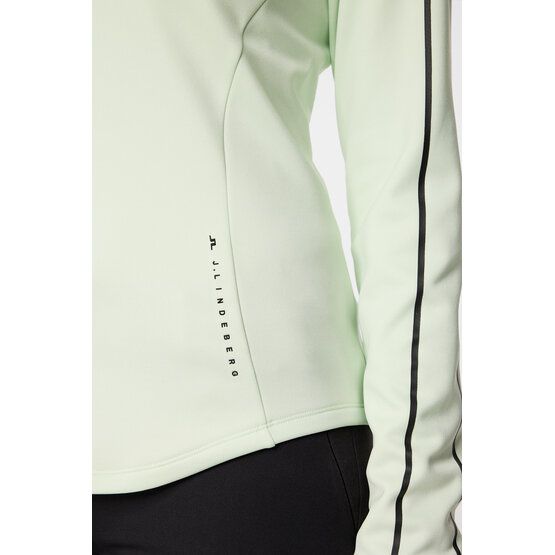 J.Lindeberg Nefe Quarter Zip Stretch Midlayer hellgrün