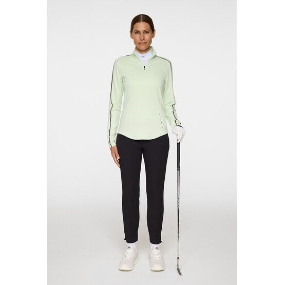 J.Lindeberg Nefe Quarter Zip Stretch Midlayer hellgrün