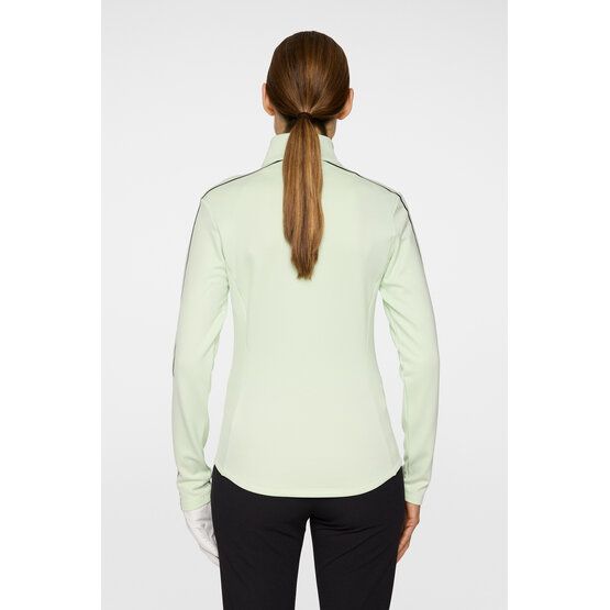 J.Lindeberg Nefe Quarter Zip Stretch Midlayer hellgrün